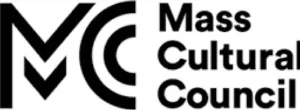 Black and white logo for the Mass Cultural Council.